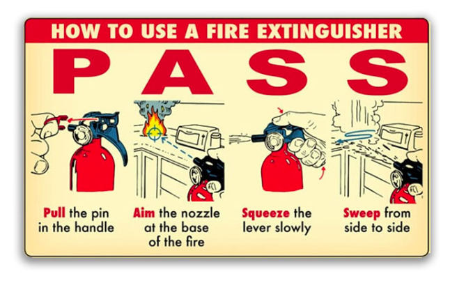 🧯 How to Use a Fire Extinguisher – Step-by-Step Guide