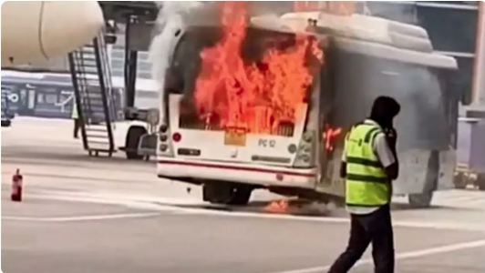 🔥 Delhi Airport Bus Fire – What If Passengers Were Onboard?