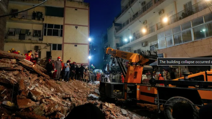 Satya Niketan building collapse: rescue updates and evidence still under review