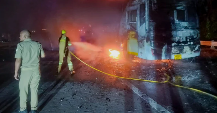 Greater Noida sleeper-bus fire: nine reported dead on the Yamuna Expressway