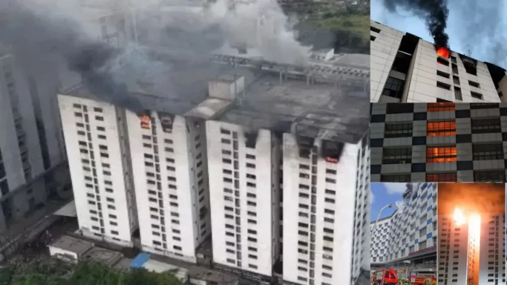 Shyam Sangini Textile Market fire: a long operation followed by an arson investigation