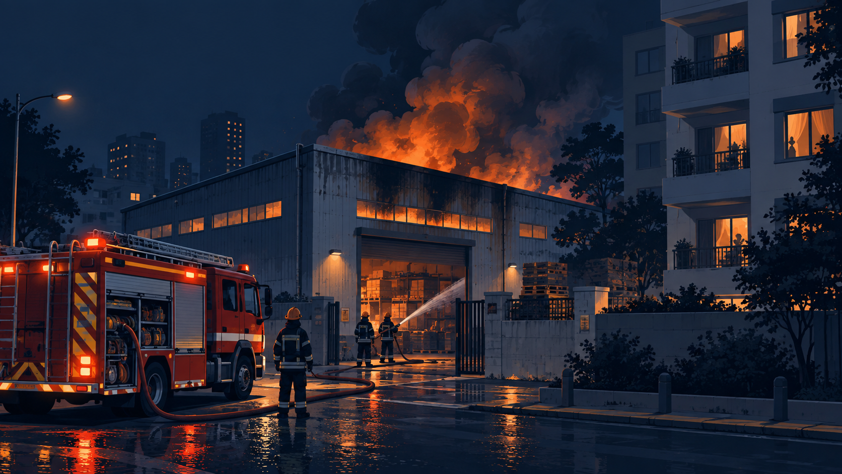 Swaroop Nagar factory fire: the emergency extended to the neighbouring building