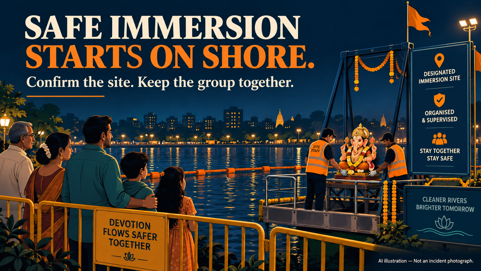 Safe immersion starts on shore: a practical plan for families and group organisers
