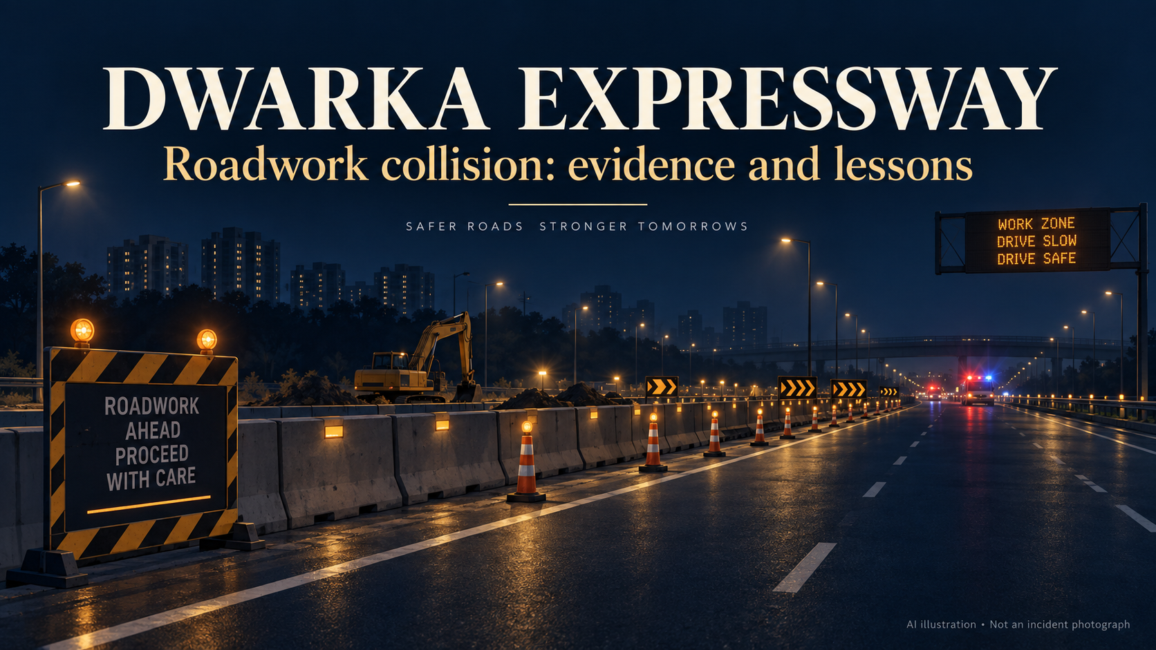 Dwarka Expressway worksite crash: three worker deaths and unresolved protection questions