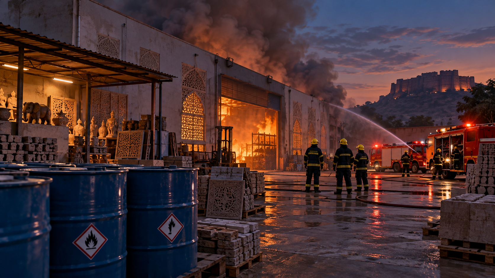 Jodhpur factory fire: 14 firefighters injured; Pritesh later died
