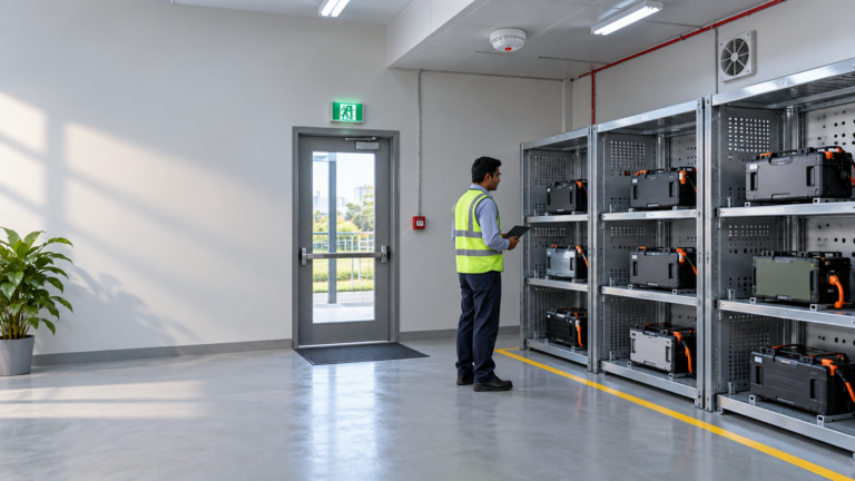 Protecting Lithium-Ion Batteries from Fire Hazards Detection and Suppression Techniques