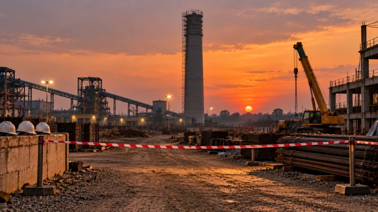 Jamuria Chimney Collapse, Asansol: Four Workers Killed at Sponge Iron Plant; Cause Under Investigation