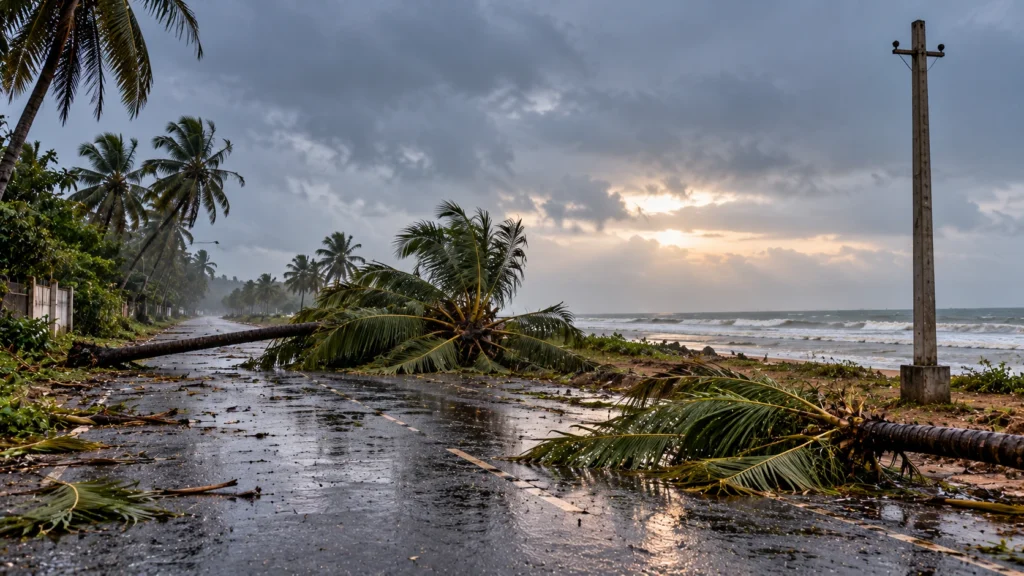 Cyclone Arnab crosses the Andhra coast, landfall complete