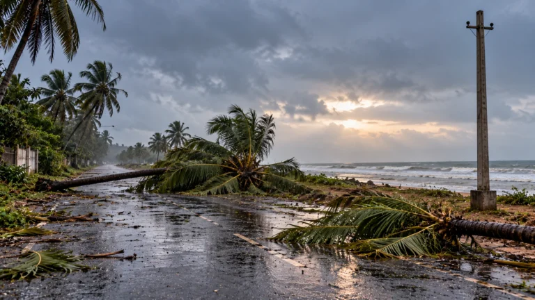 Cyclone Arnab crosses the Andhra coast, landfall complete