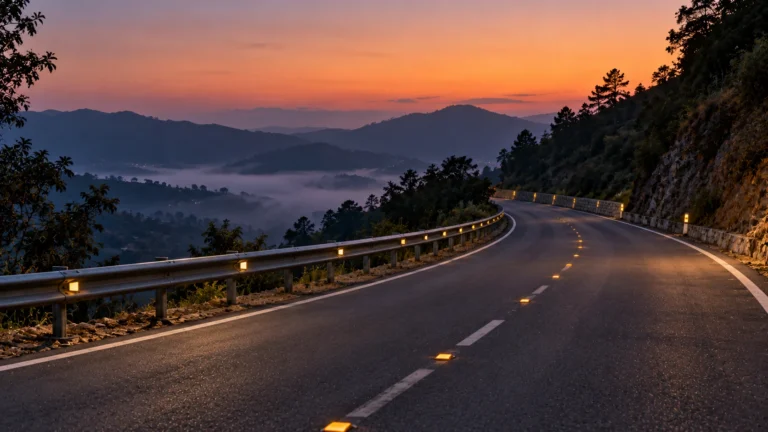 Night travel in shared tempos and on hill highways