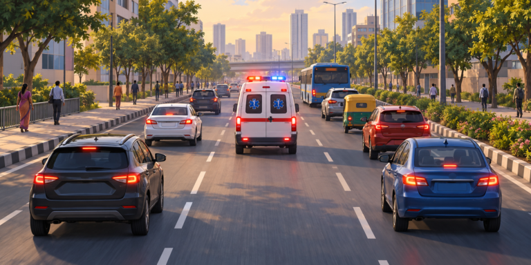 Give Way to an Ambulance in India: Safe Steps and the Law