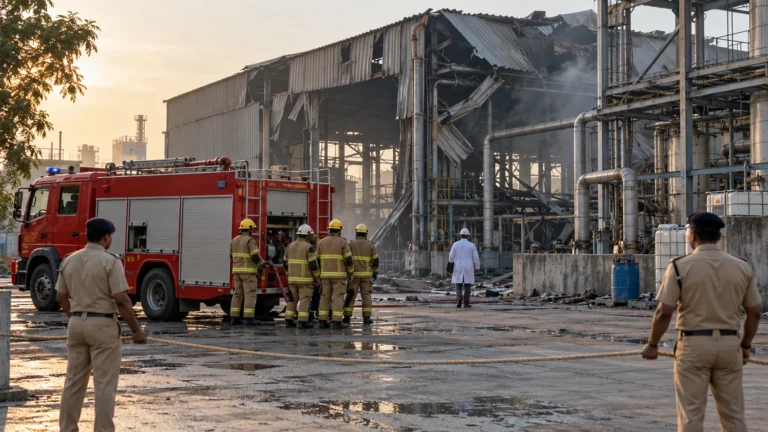 Chhatral GIDC Blast, Kalol: Four Workers Killed at Dye Unit; Cause Under Investigation