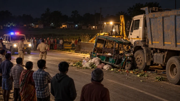 Sahibganj E-Rickshaw Crash: Three Killed as Truck Hits Toto Near Keshro