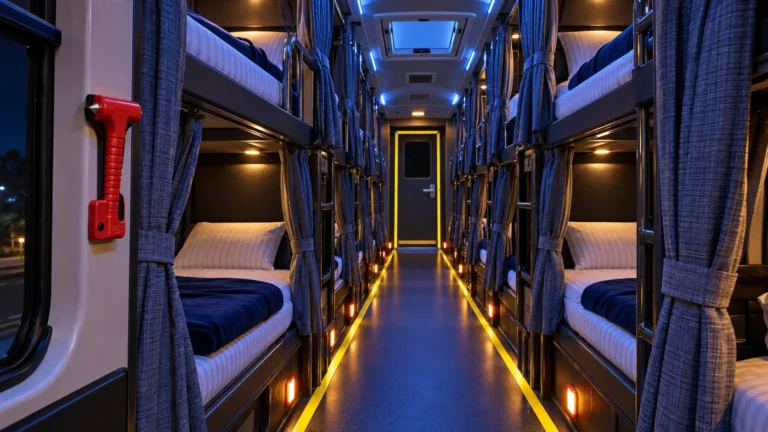 Sleeper Bus Safety in India: How to Get Out Fast in a Crash or Fire
